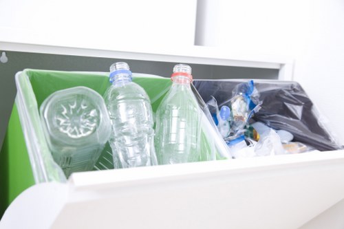 Various types of builders waste materials